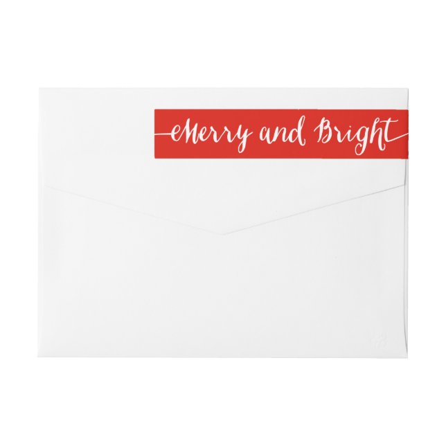 Merry and Bright | Holiday Return Address Labels (Back)