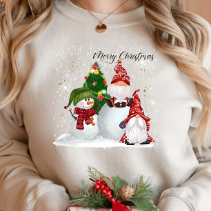 Merry and Bright Holidays Christmas Trees Sweats Sweatshirt