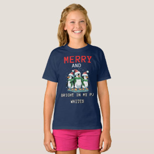 Merry and bright in my PJ whites T-Shirt