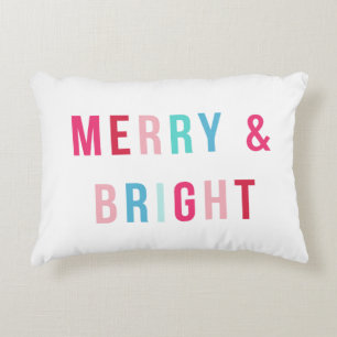 Merry and Bright Keepsake Photo Decorative Cushion