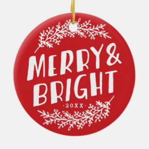 Merry and Bright Keepsake Photo Ornament