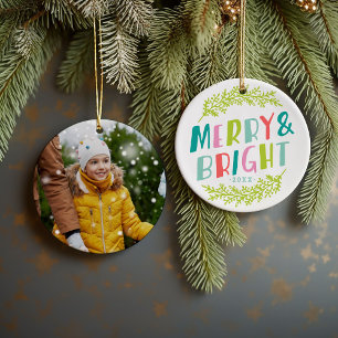 Merry and Bright Keepsake Photo Ornament