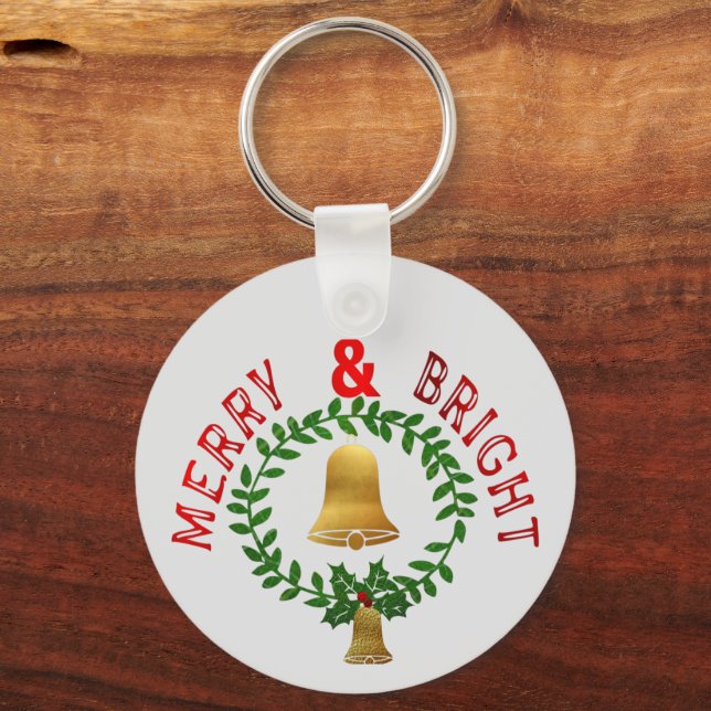 Merry and Bright: Key Ring (Front)