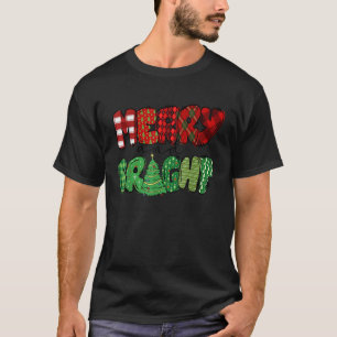 Merry and Bright Leopard Christmas 2022 Christmas  T-Shirt