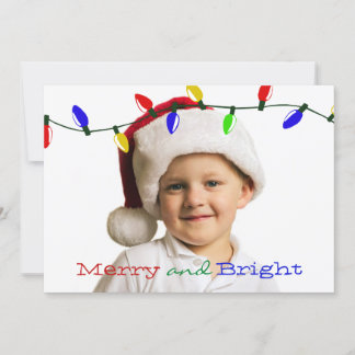 Merry and Bright Lights Holiday Photo Card
