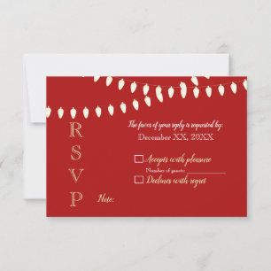 Merry and Bright Lights RSVP Card