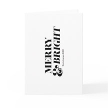 Merry and Bright Modern Christmas Typography