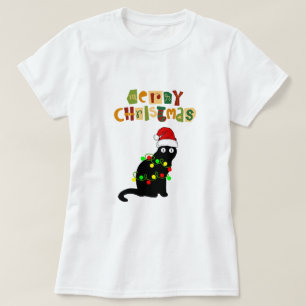Merry and Bright Modern Red Women's Christmas T T-Shirt