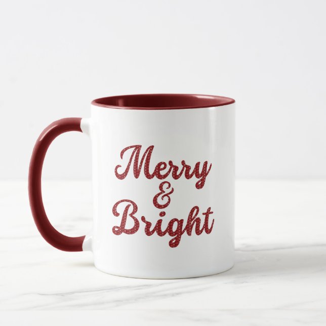 Merry and Bright Mug (Left)