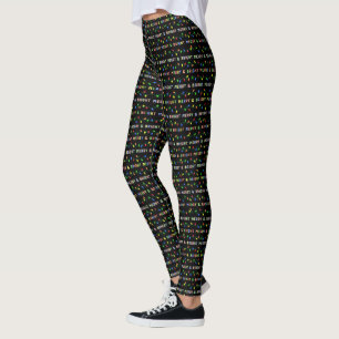 Merry and Bright Multi Christmas Lights Leggings