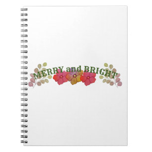 MERRY AND BRIGHT NOTEBOOK