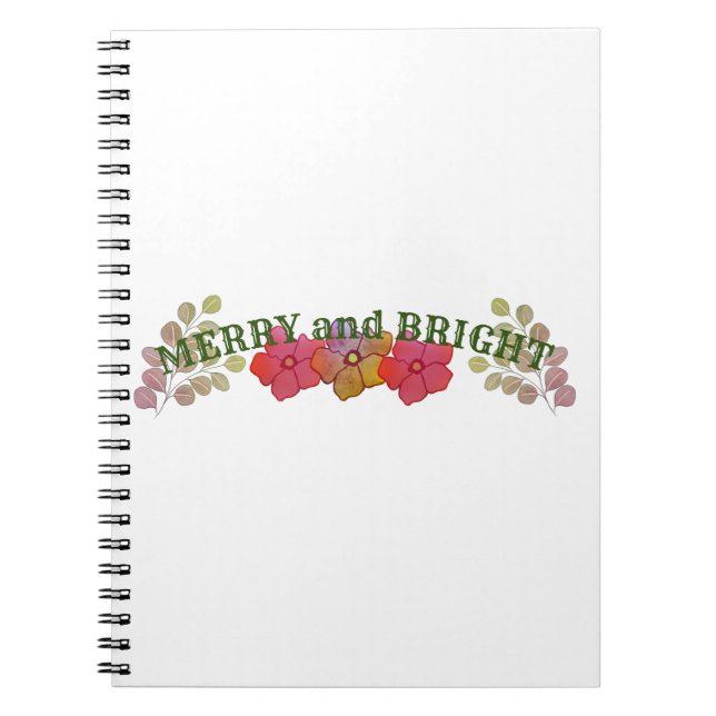 MERRY AND BRIGHT NOTEBOOK (Front)