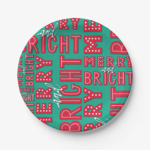 Merry and Bright Paper Plate