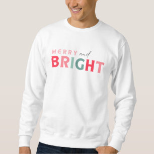 Merry and Bright Pastel Mens Christmas Sweater