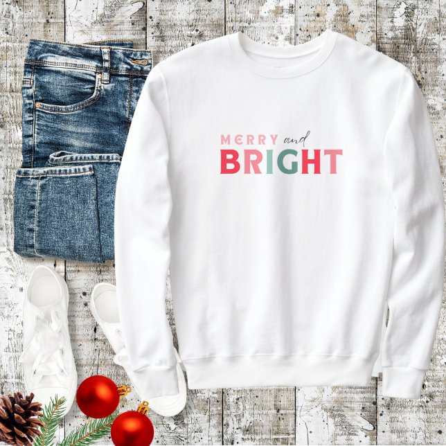 Merry and Bright Pastels Christmas Sweater (Creator Uploaded)