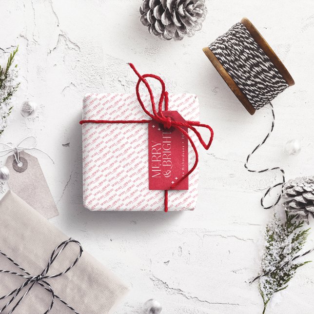 Merry and Bright Personalised Gift Tags (Creator Uploaded)