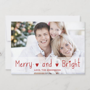 MERRY AND BRIGHT PHOTO HOLIDAY CARD