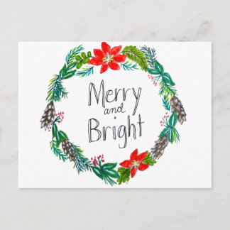 Merry and Bright Postcard