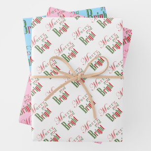 Merry and Bright, Red 'n Green Wrapping Paper Sheet