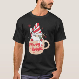 Merry and Bright Santa Hot Cocoa T-Shirt
