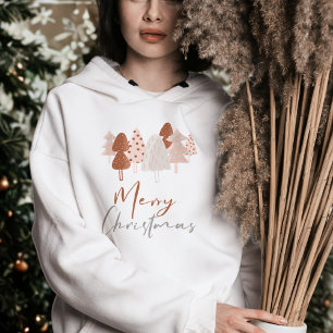 Merry and Bright Scandinavian Boho Christmas Hoodie