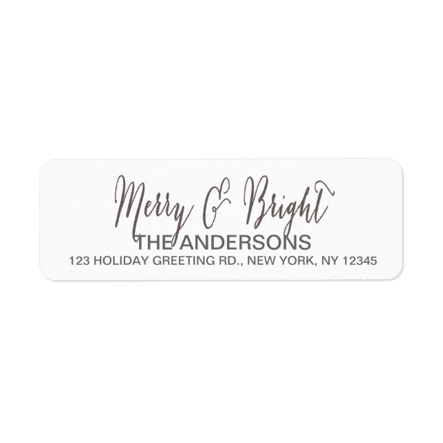 Merry and Bright Script (Front)