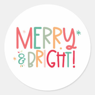 Merry and Bright Sticker