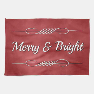 Merry and Bright Tea Towel
