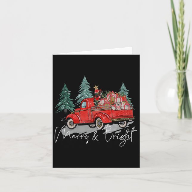 Merry And Bright Tis The Season Christmas Vacation Card (Front)
