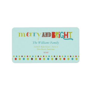 Merry and Bright (Today's Best Award) Label