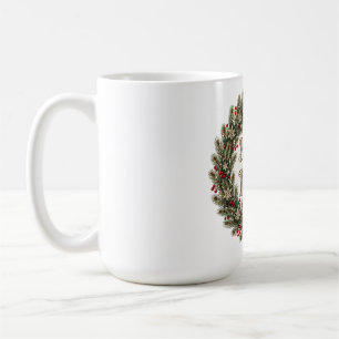 Merry and Bright Vintage Christmas Design Coffee Mug