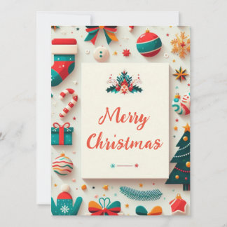 Merry and colorful Christmas card! Card