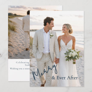 Merry and Ever After Holiday Wedding Announcement