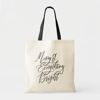 Merry and Everything Bright Christmas Tote Bag