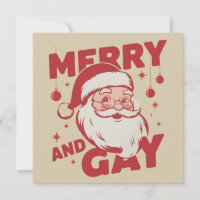 Merry And Gay Santa Lgbtq Xmas Ho Ho Homo Vintage