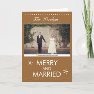 Merry and Married Christmas Card