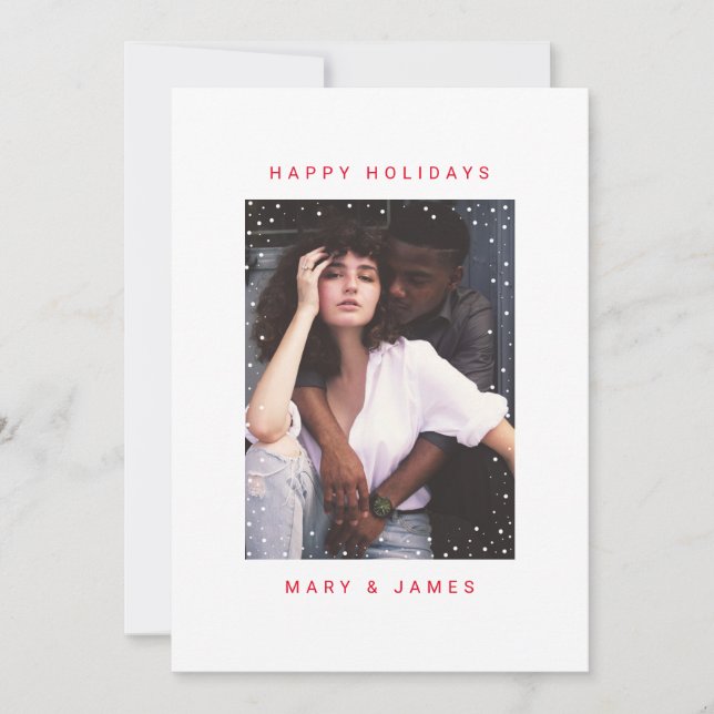 Merry and Married Christmas Holiday Photo Card (Front)