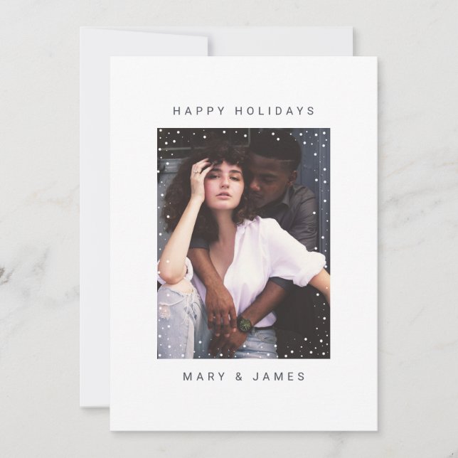 Merry and Married Christmas Holiday Photo Card (Front)