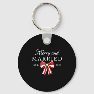 Merry And Married Est 2025 Coquette Couple Matchin Key Ring