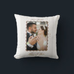 Merry and married first christmas cushion<br><div class="desc">Merry and married christmas gifts. Simple and chic</div>