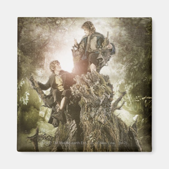 Merry and Peregrin on Treebeard Magnet (Front)