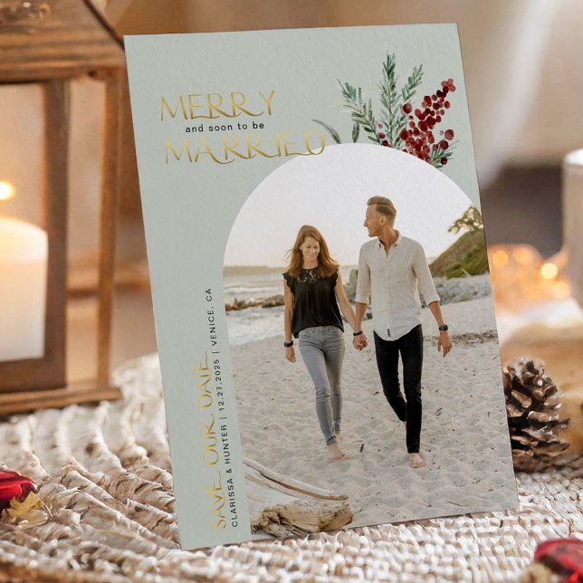 Merry And Soon To Be Married Christmas   Save The  Save The Date (Creator Uploaded)