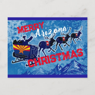 Merry Arizona Christmas postcard