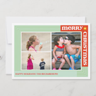 Merry Around x3 Holiday Card