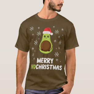merry Avo christmas Merry Christmas Avocado Vegan T-Shirt