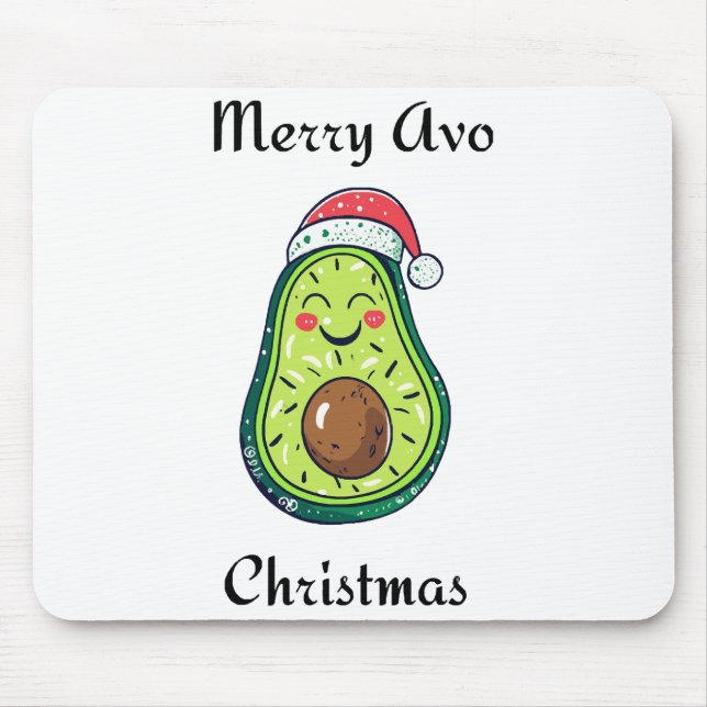 Merry Avo Christmas  Mouse Mat (Front)