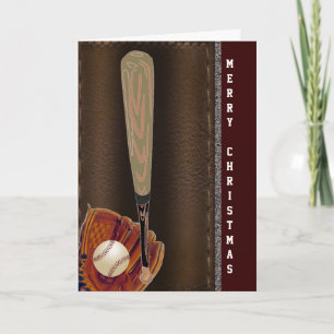 Merry baseball Christmas Holiday Card
