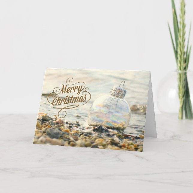 Merry Beach Christmas Card (Front)