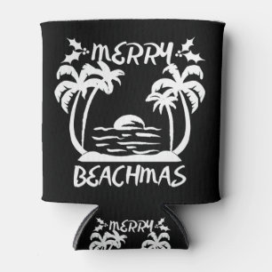 Merry Beachmas Christmas In July Can Cooler