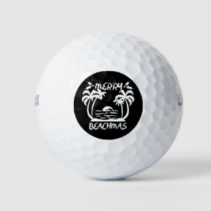 Merry Beachmas Christmas In July Golf Balls